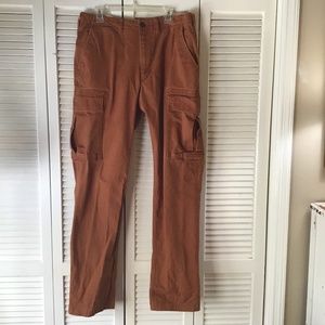 Pumpkin colored cargo pants